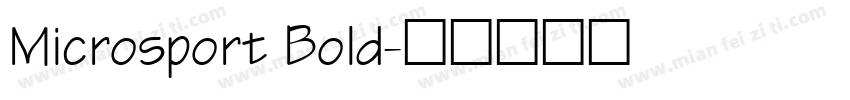 Microsport Bold字体转换